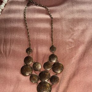 Chic Bronze Statement Necklace
